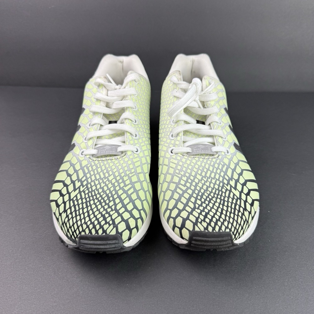 Adidas ZX FLUX XENO Glow-In-The-Dark Running 8000 TORSION gym Shoes Men sz 10 - Picture 2 of 11